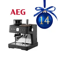 AEG Siebträgermaschine als hochwertiger Adventskalender-Gewinn hinter Türchen 14